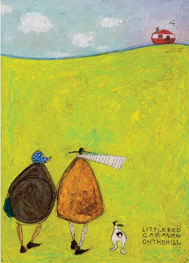 Little Red Caravan on the Hill Sam Toft